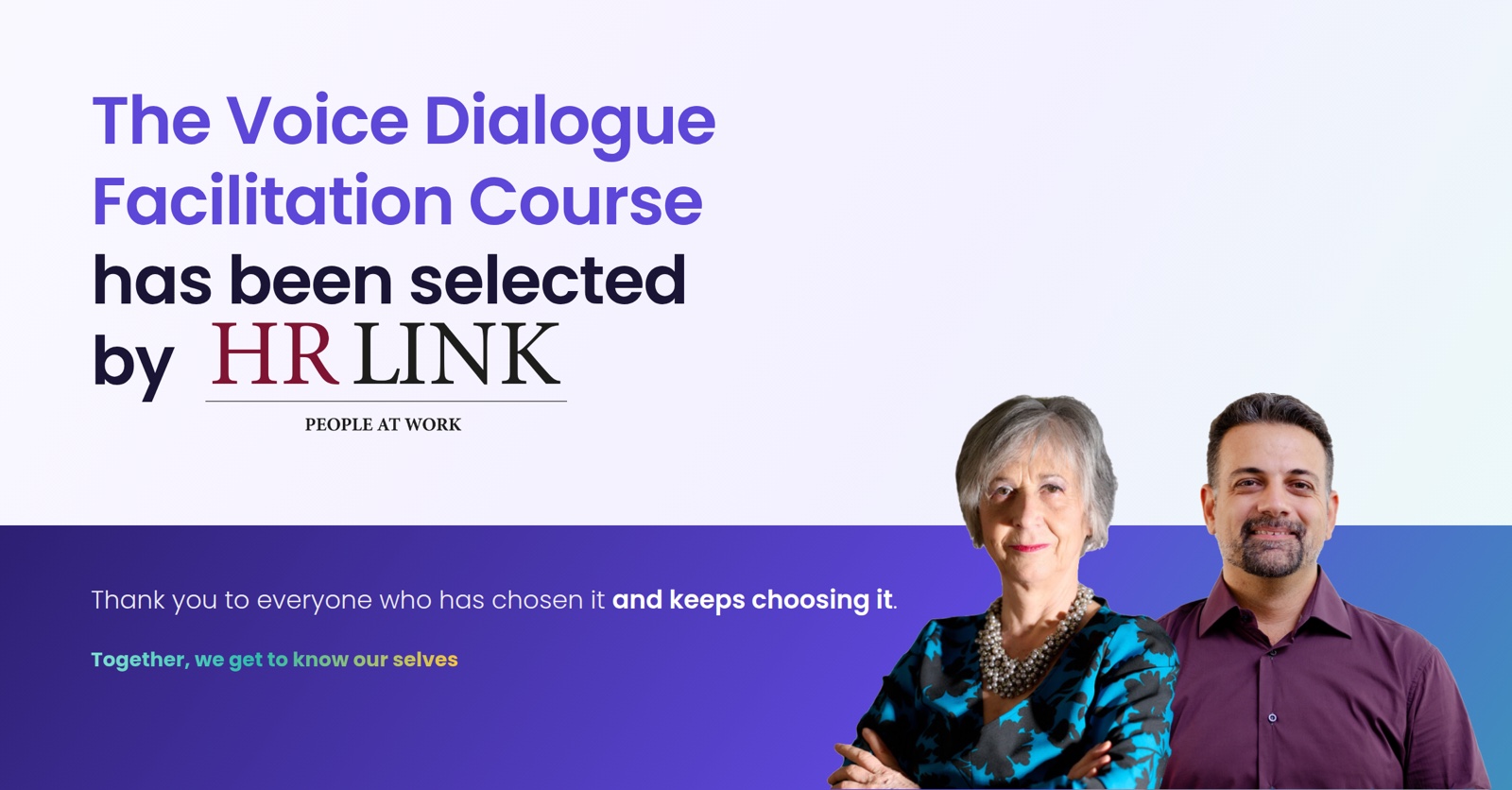 The Voice Dialogue Facilitation Course is in HR Link's 2026 mapping
